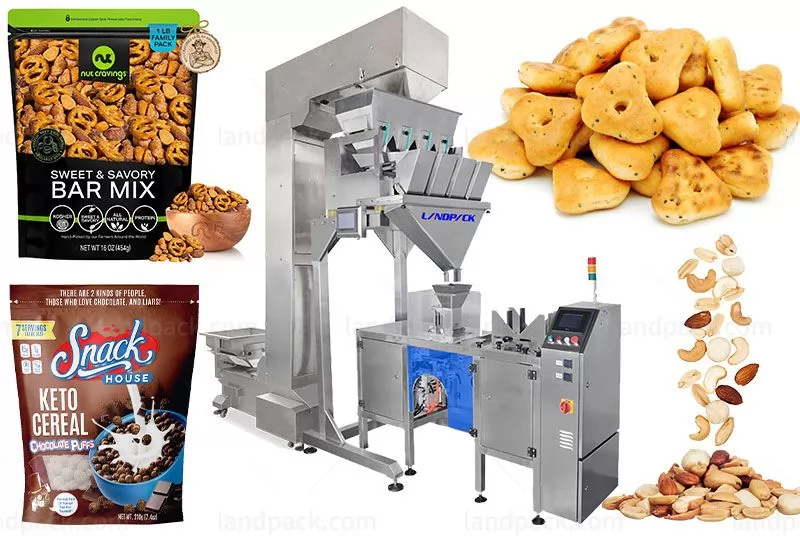 Automatic Linear Weigher Granule Mini Doypack Zipper Pouch Packing Machine