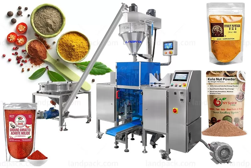 Automatic Spice Powder Filling And Sealing Machine For Premade Stand Up Zipper Pouch