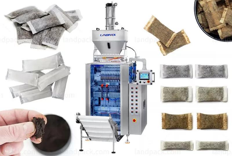 Automatic 4 Lanes Snus Snuff Powder Stick Packing Machine With Vacuum Feeder