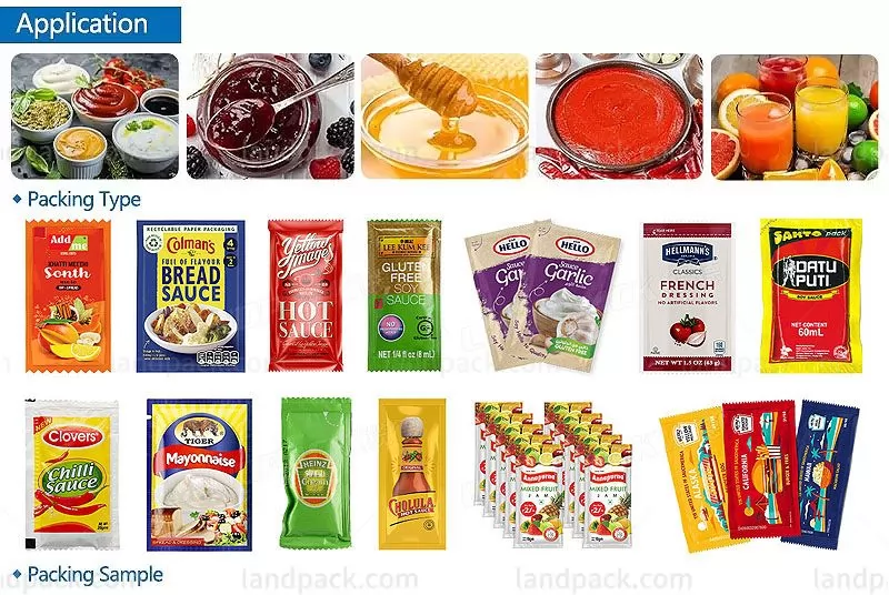 sauce packet packing machine