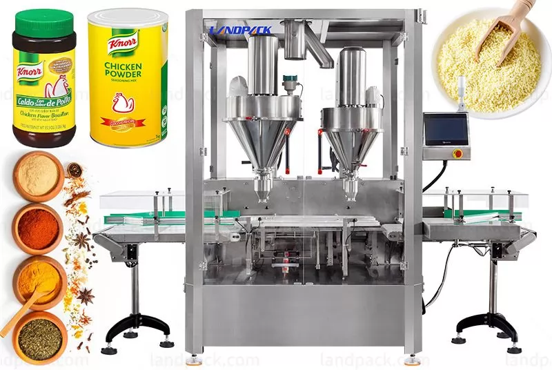 High Speed 4 Heads Powder Filling Machine with Weight Checker