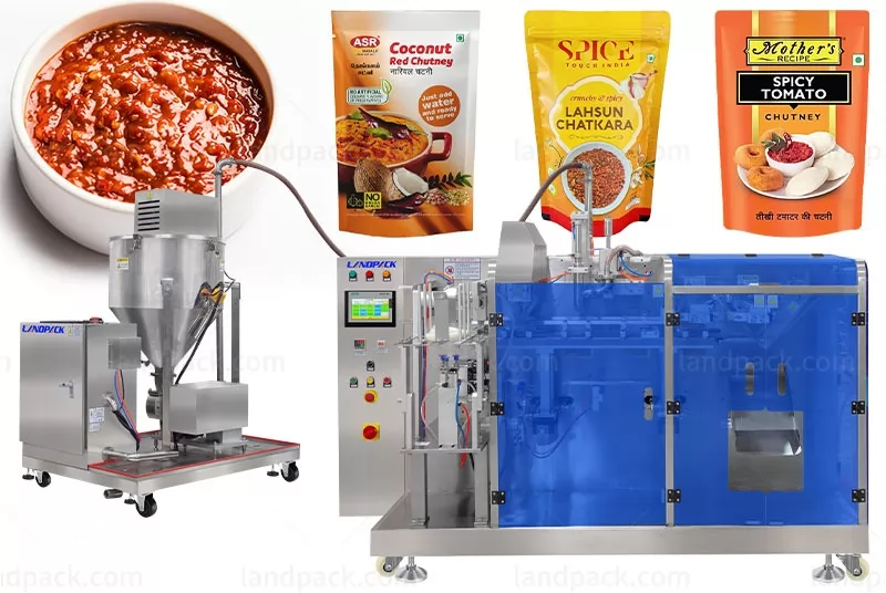 High Viscosity Chutney Horizontal Doypack Filling Packing Machine