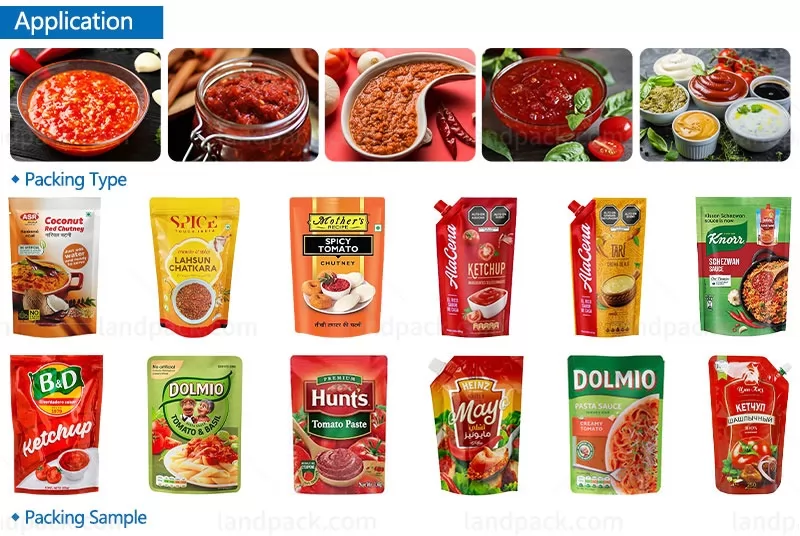 chutney pouch packing machine