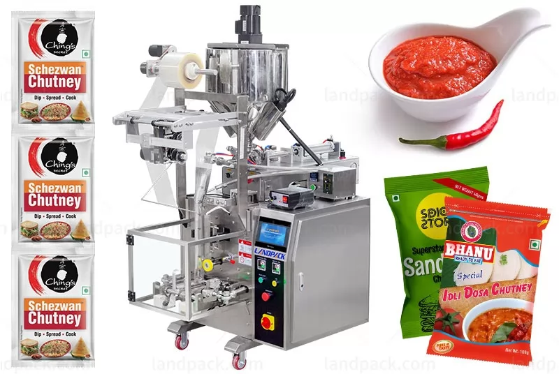 Automatic Three-side Sealing Sauce Jam Chutney Vertical Packaging Machine