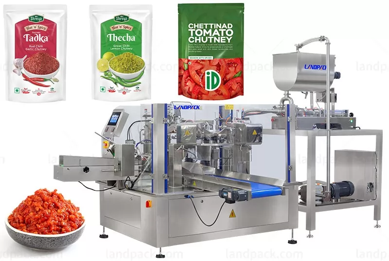 Automatic Chutney Premade Pouch Rotary Doypack Packing Machine