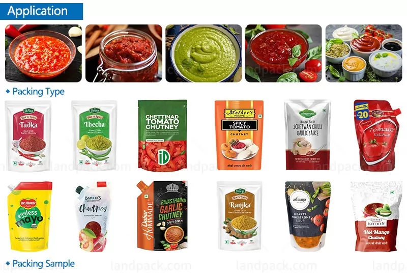 chutney pouch packing machine