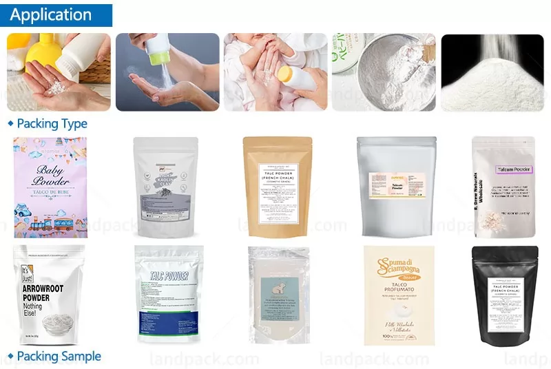automatic talcum powder filling machine
