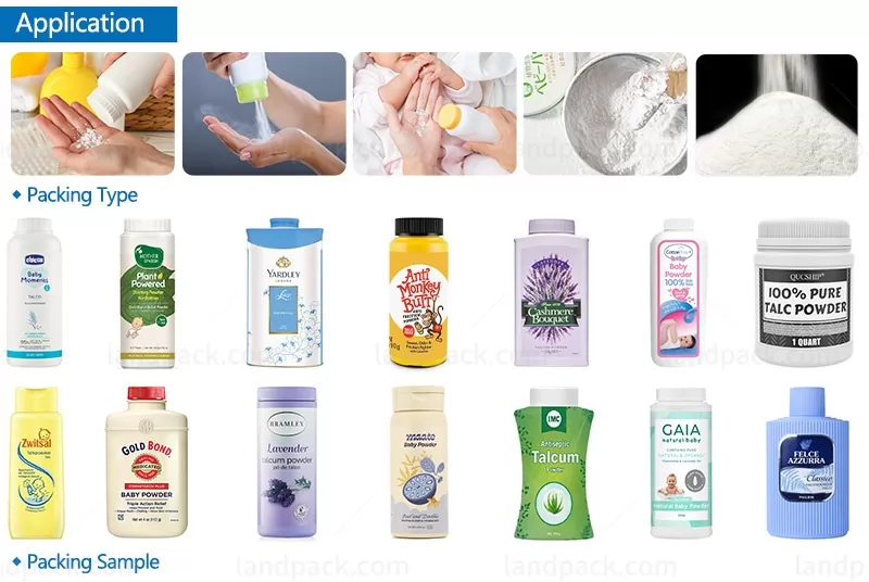 automatic talcum powder filling machine