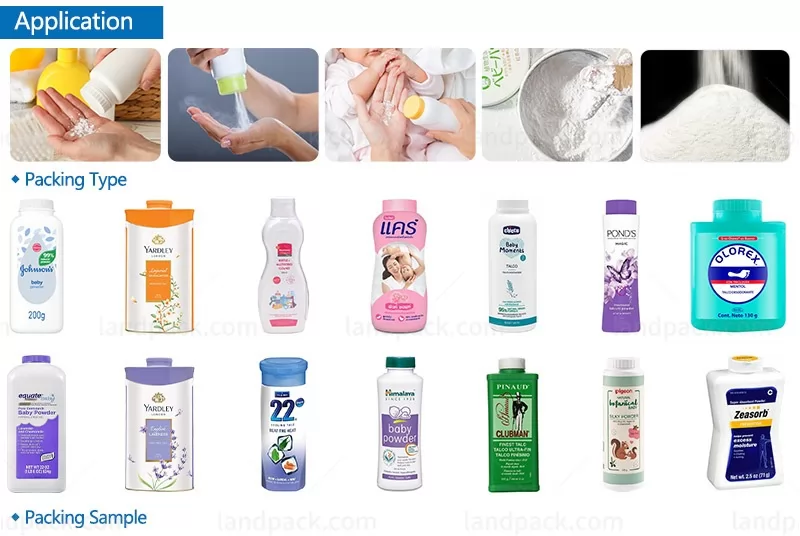 automatic talcum powder filling machine
