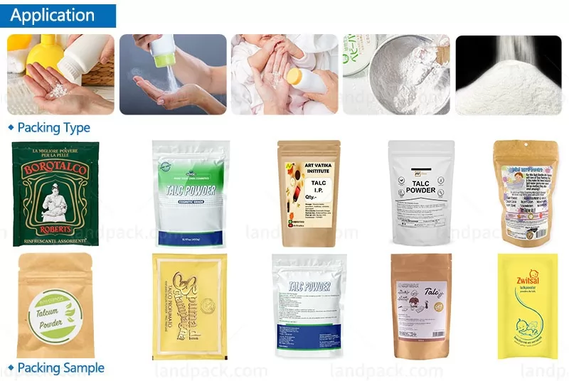 automatic talcum powder filling machine