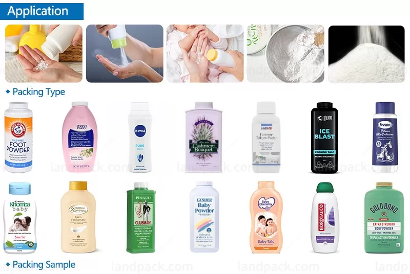 automatic talcum powder filling machine