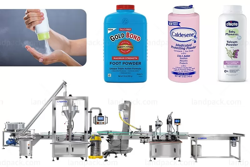 talcum powder filling machine