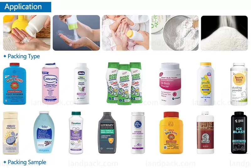 automatic talcum powder filling machine