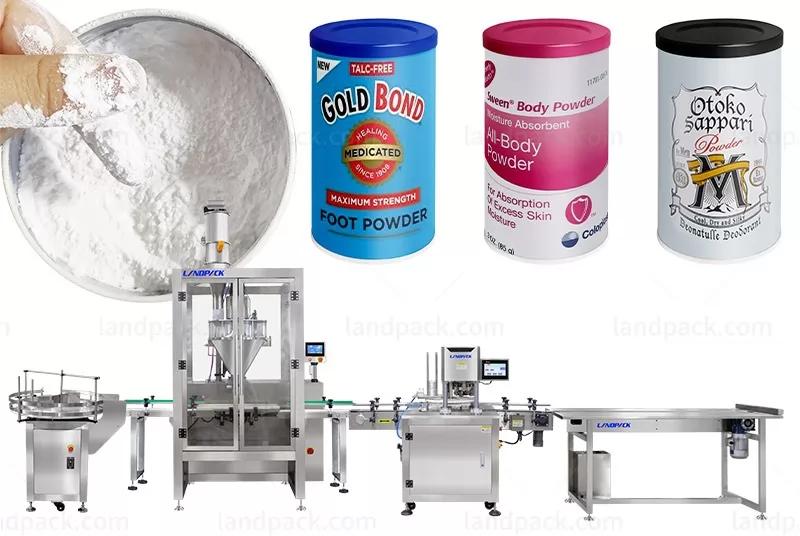 talcum powder filling machine