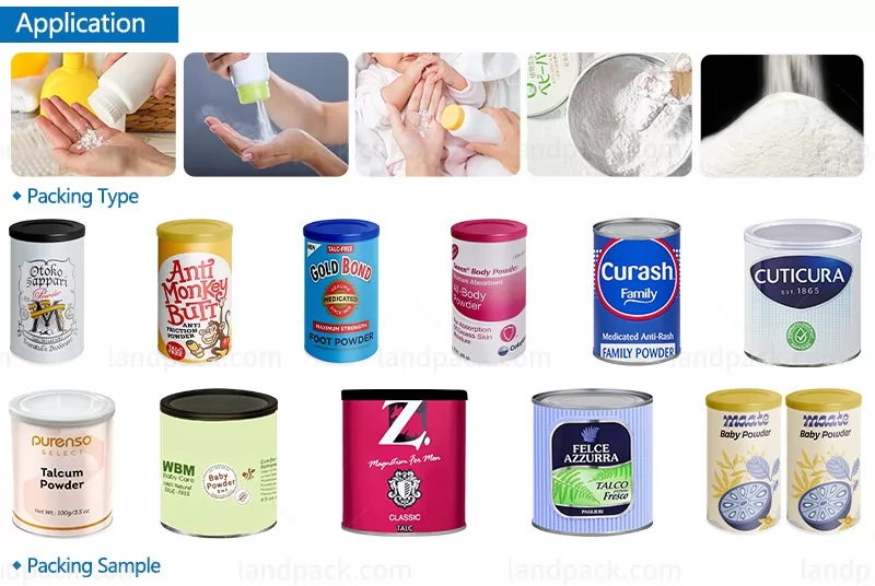 automatic talcum powder filling machine