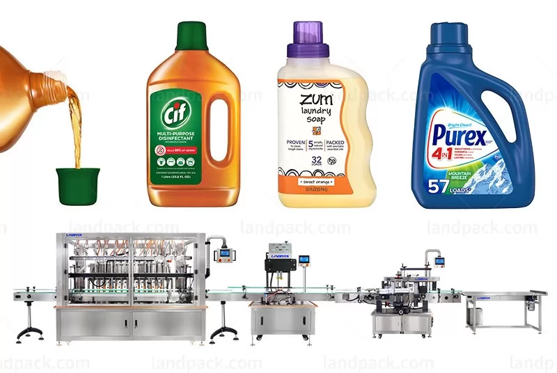 filling capping and labeling machine