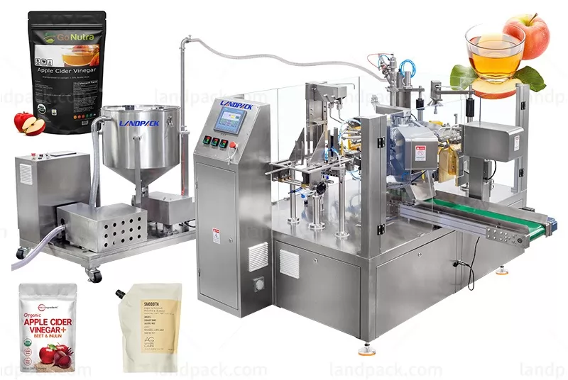 Vinegar Packaging Machine Rotary Doypack Packing Machine Liquid Filling Sealing Machine