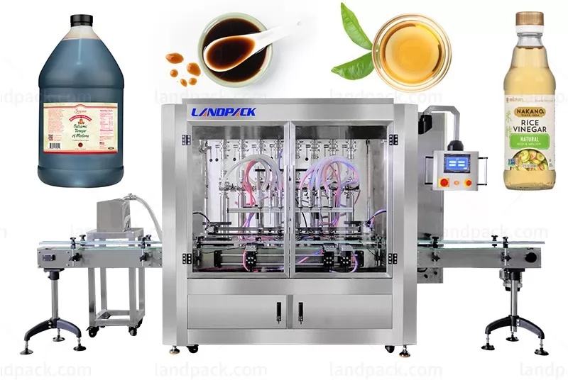 Fully Automatic 8 Heads Juice Apple Cider Vinegar Liquid Filling Machine