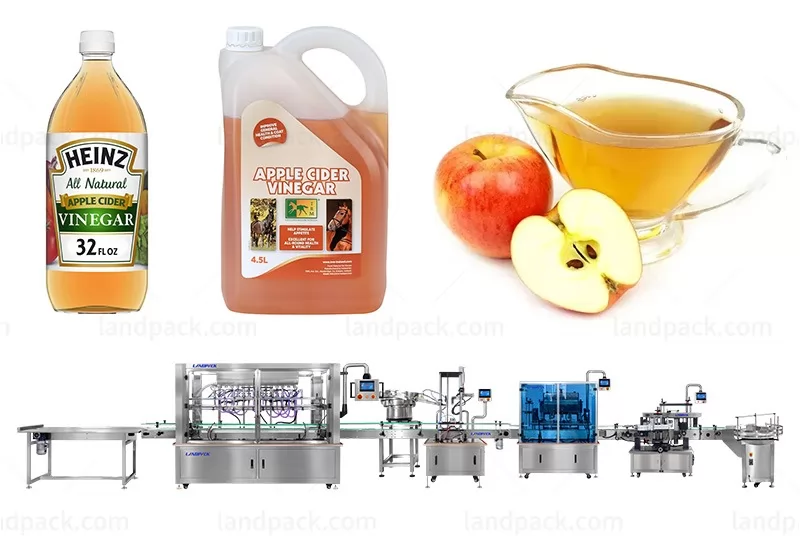 Vinegar Filling Machine | Automatic Liquid Bottle Filling Capping and Labeling Line