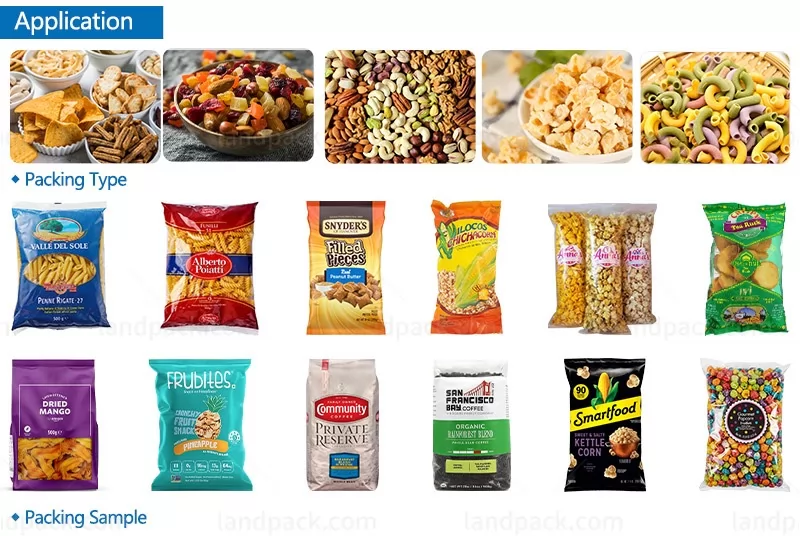 snacks packing machine