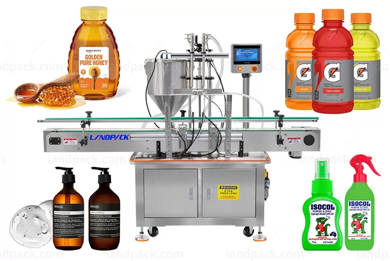 Automatic Double Nozzle Liquid Bottle Filling Machine With Anti-drip Tray