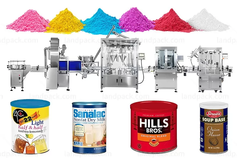 Automatic Milk Powder Can Filling Seaming Line With UV Sterilizer