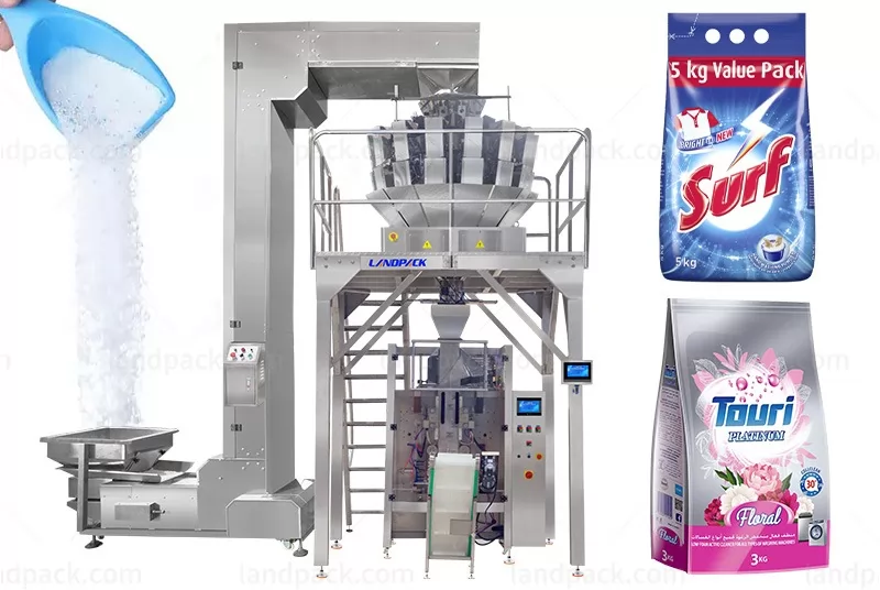 Full Automatic 500g 1kg 3kg 5kg 10kg Detergent Washing Powder Gusset Pouch Packing Machine