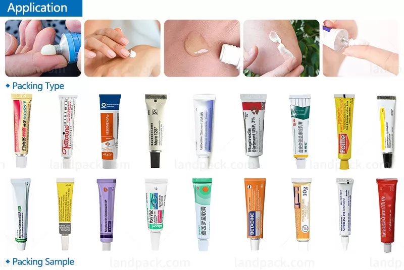ointment tube filling and sealing machine