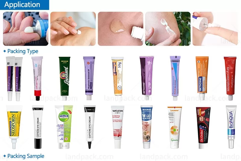 ointment tube filling and sealing machine