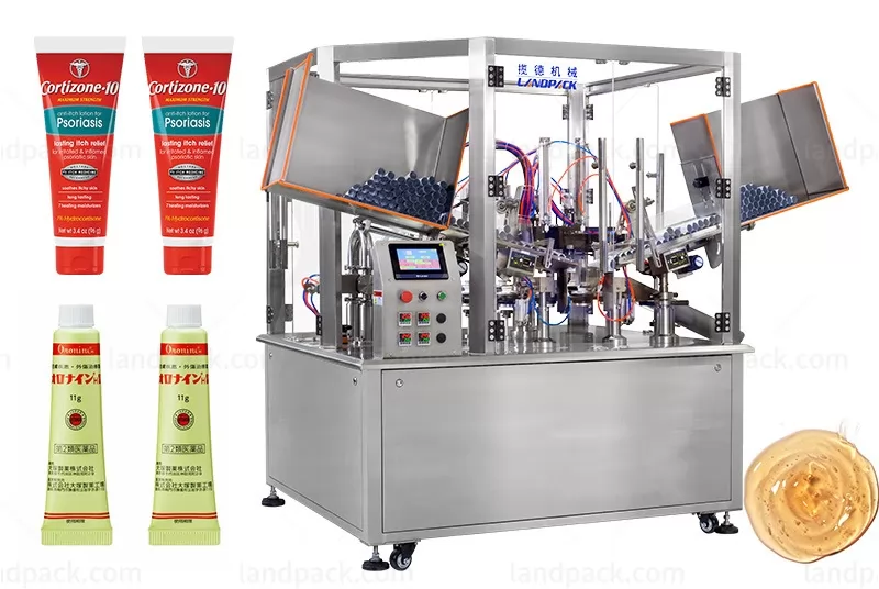 Double Working Station Pharmaceutical Plastic Tube Filling Machine