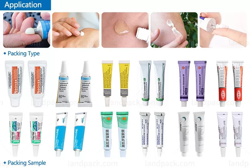 ointment tube filling and sealing machine
