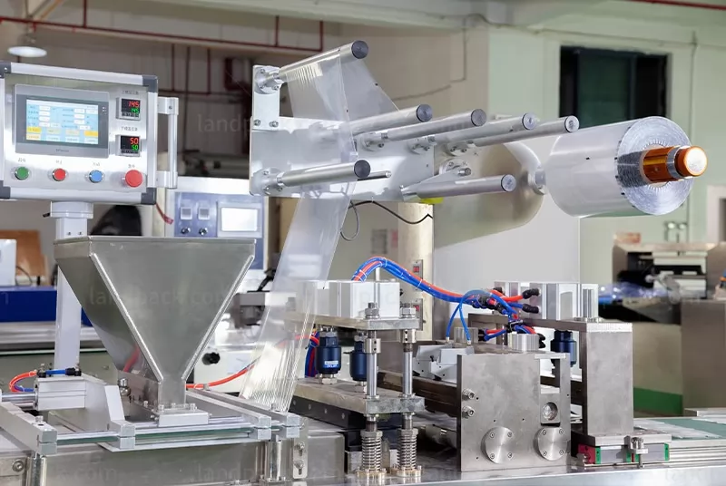 4 side seal pouch machine