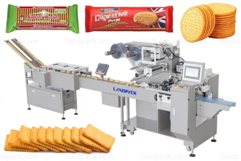 Automatic Feeding Packing Line Horizontal Biscuit Packaging Machine