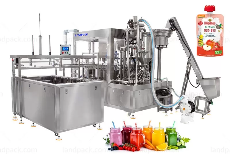 spout pouch filling capping machine