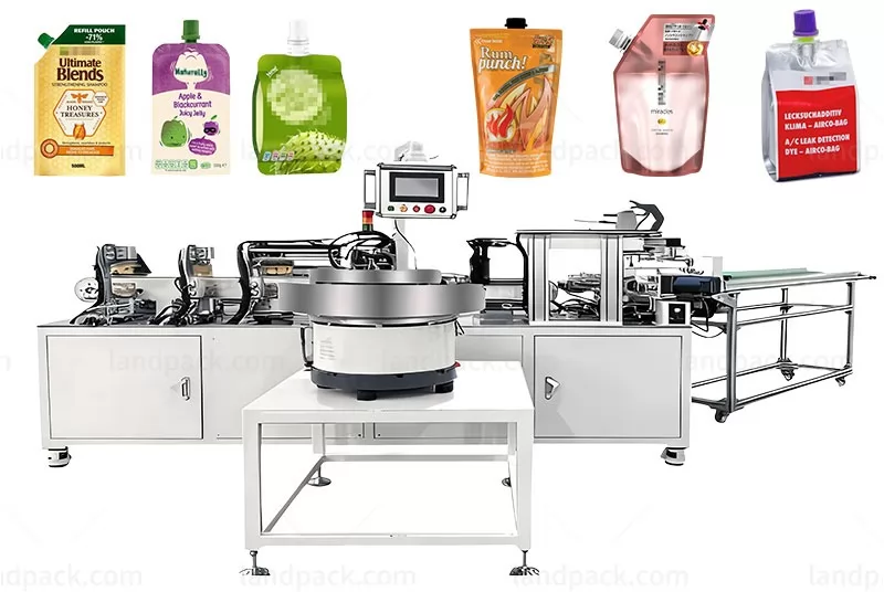 Automatic Spout Sealing Machine | Juice Ketchup Spout Inserting Machine