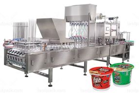 Fully Automatic Dry Fruits Popcorn Cereal Granule Cups Filling Machine