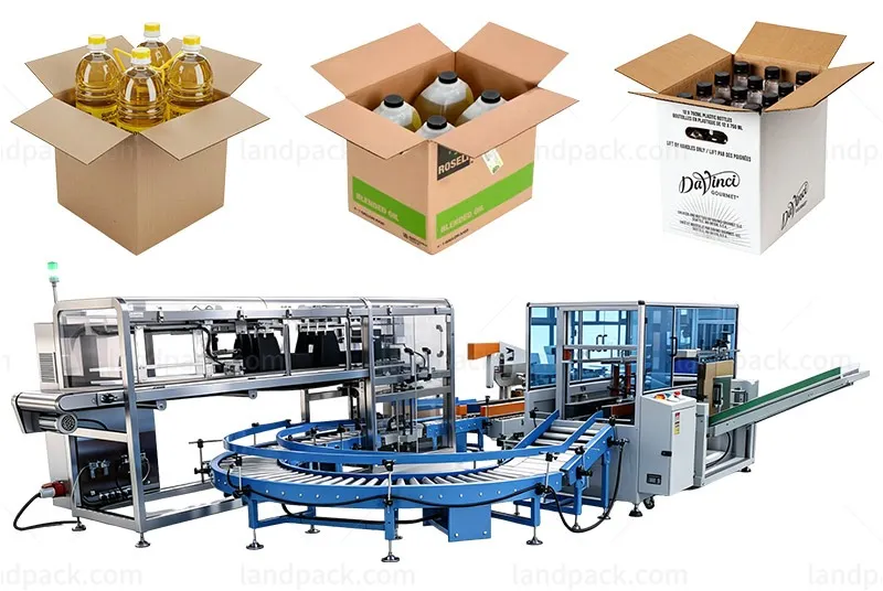 Automatic Case Packing Robot Dropping Type Case Packer for Cans or Bottles
