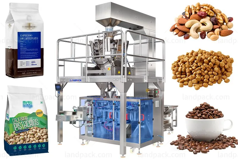 Horizontal Granule Premade Pouch M Shape Pouch Packing Packaging Machine For Bean
