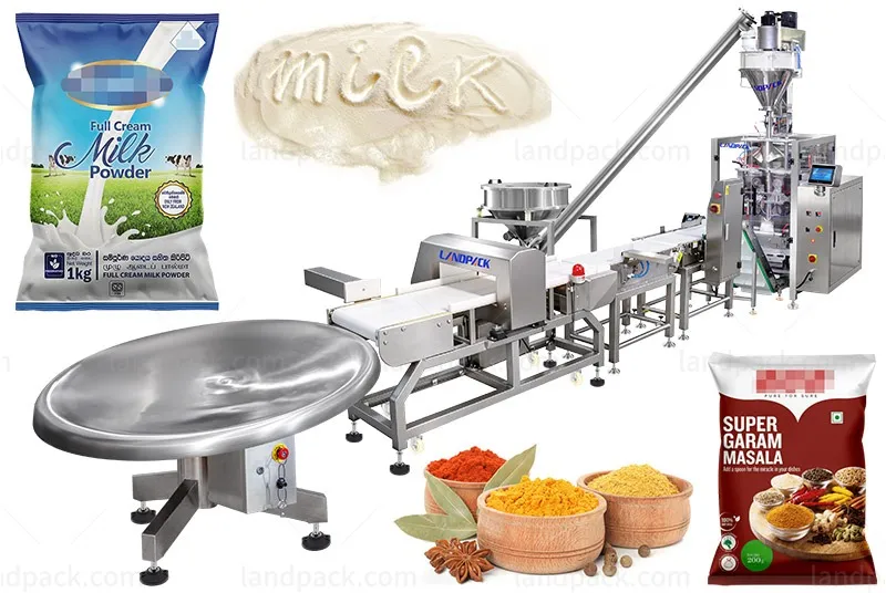 Automatic Spice Packing Machine with Metal Detection and Weight Inspection