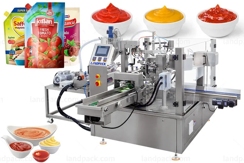 Fully Automatic Liquid Packing Machine For Doypack Stand Up Pouch Zipper Pouch