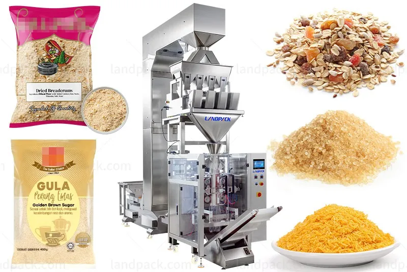 Automatic Vertical Pouch Packing Machine Granule Gusset Bags Packaging Machine