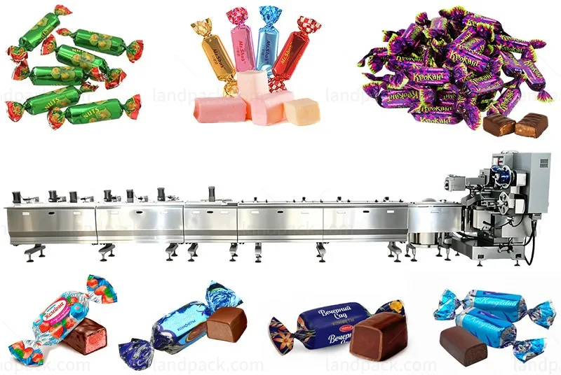 Automatic Candy Wrapping Machine Toffee Round Chocolate Packing Machine