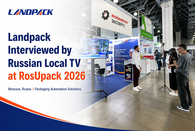 Russian TV Visits Landpack Booth at RosUpack 2026 in Moscow