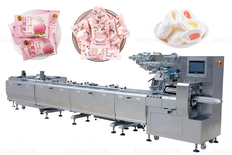 Automatic Candy Flow Packing Machine Toffee Chocolate Wrapping Machine
