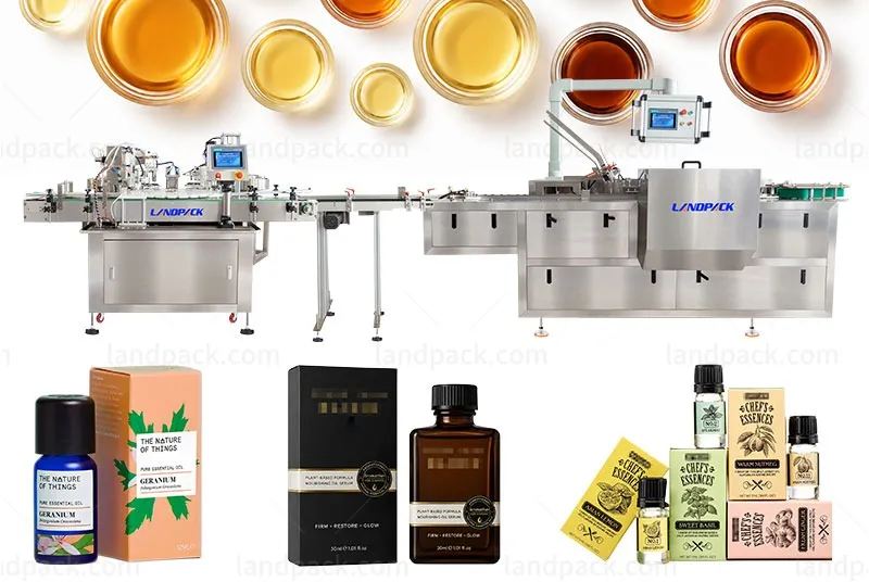 Liquid Filling Capping Machine and Perfume Oil Cartoning Machine