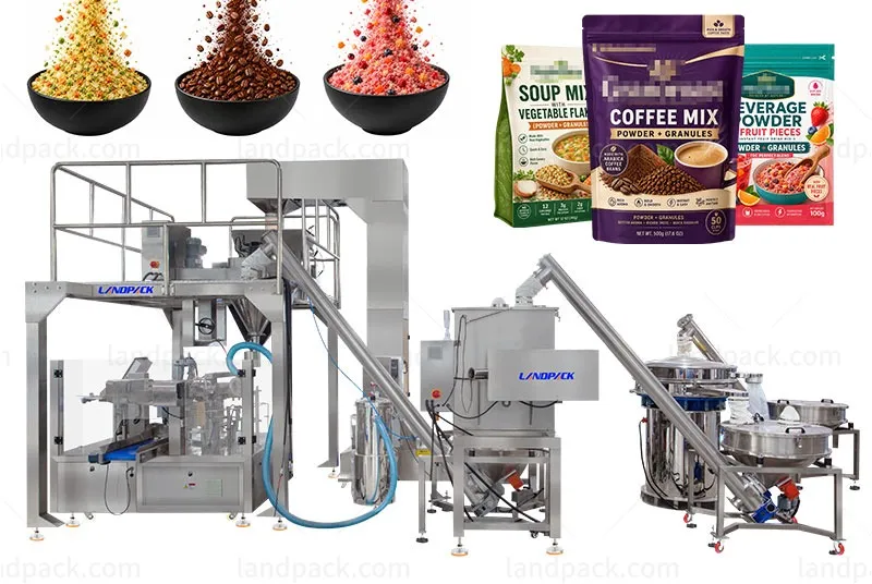 Automatic Linear Weigher Rotary Premade Pouch Packing Machine for Powder and Granule Mixing