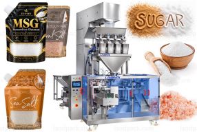 Automatic Salt Spout Pouch Packing Machine with Multi Head Linear Weigher