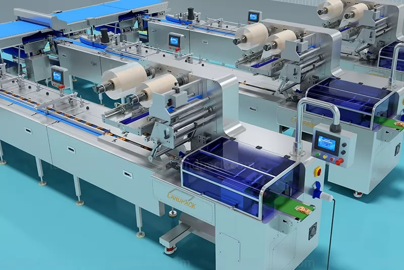 high-speed flow wrapping line