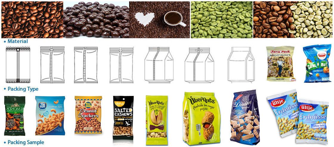 High Precision Multihead Weigher Coffee Beans Packing Machine