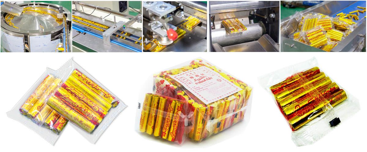 Automatic Lemon Cake Horizontal Flow Wrap Machine